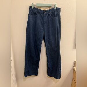 Rag & Bone women size 29 Logan mid rise wide leg jeans dark blue